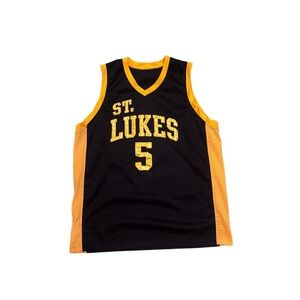 Black and Yellow St. Lukes Basketball Jersey
